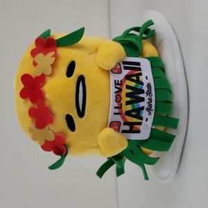 Sanrio Gudetama Hawaii Limited Edition Plush 6"